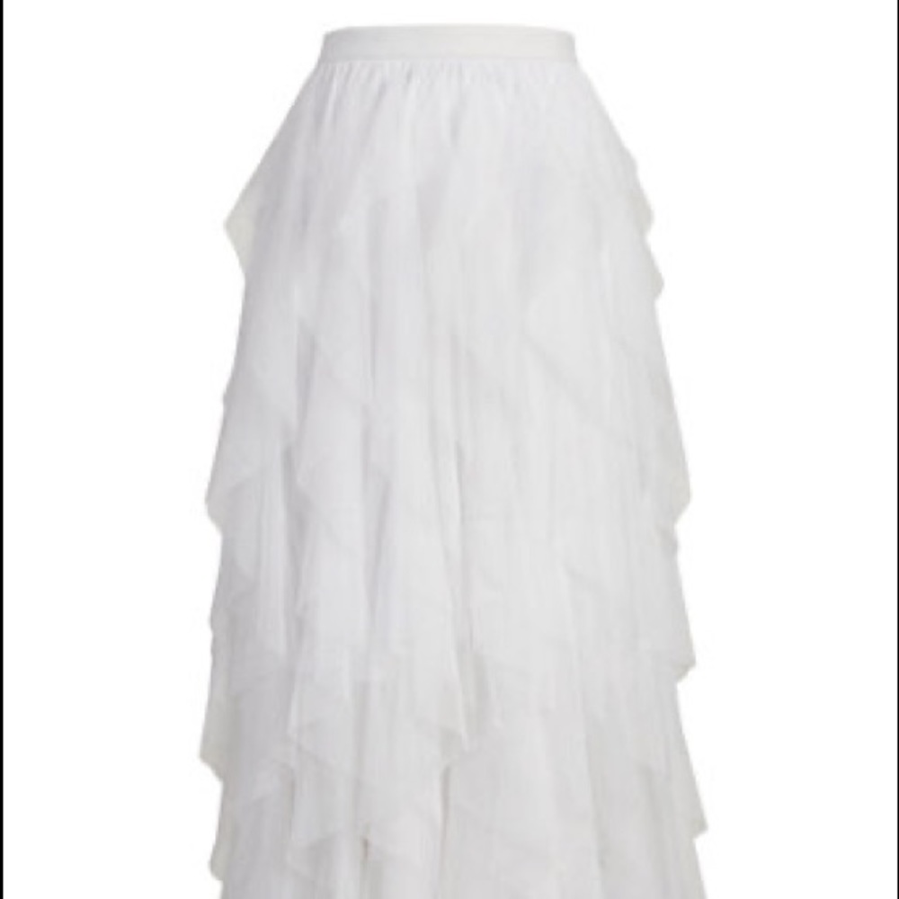 White tulle skirt